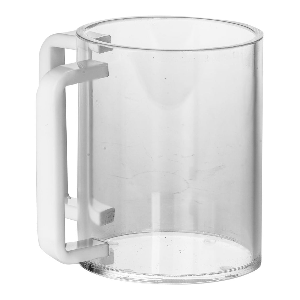 Wash Cup Lucite White handles