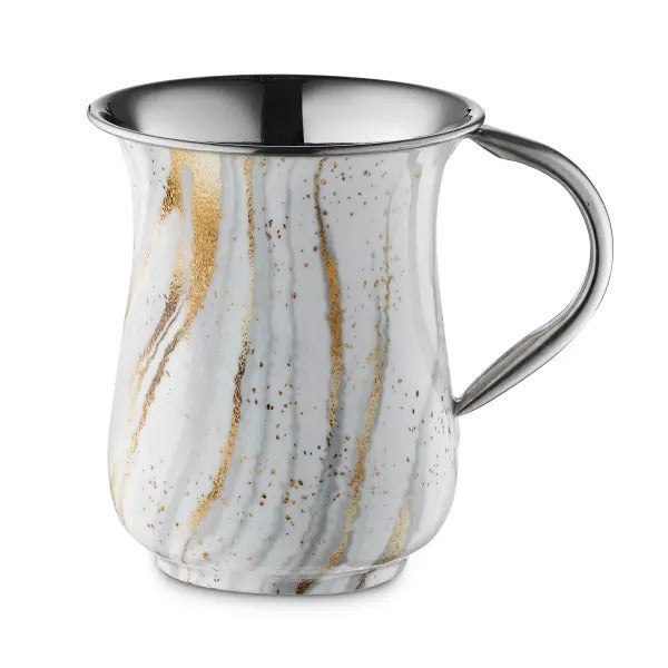 Washing Cup Gold Marble