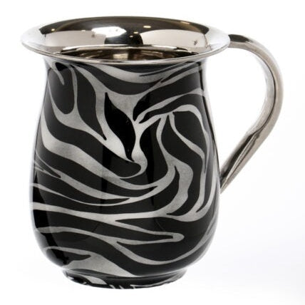 Washing Cup - Stainless Steel - Black & Silver