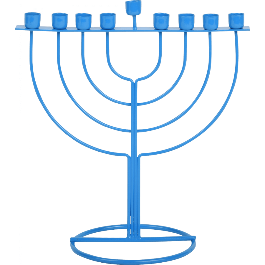 WireFrame Menorah - Blue