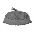 Yerushalmi Kippah Grey - Medium