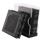Zemiros Shabbos SET Square PU Booklet Black 5.5" x 5.5"