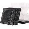 Zemiros Shabbos SET Square PU Booklet Black 5.5" x 5.5"