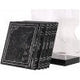 Zemiros Shabbos SET Square PU Booklet Black 5.5" x 5.5"
